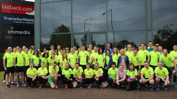 Group photo of participants at Twomey Family Memorial Weekend – Walk and Run