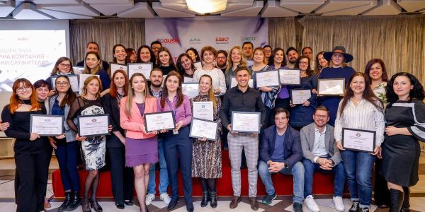 a group picture of all award winners at BCause Foundation Awarding Ceremony