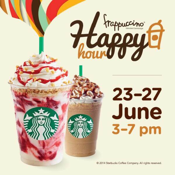 Starbucks Frappuccino Happy Hour Promotion