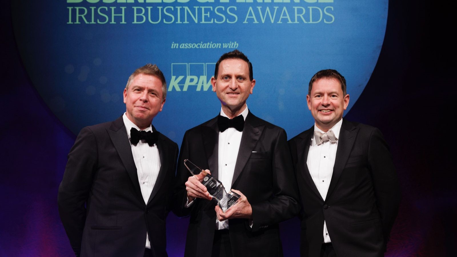 Terry Clune receiving Business Person of the Year award