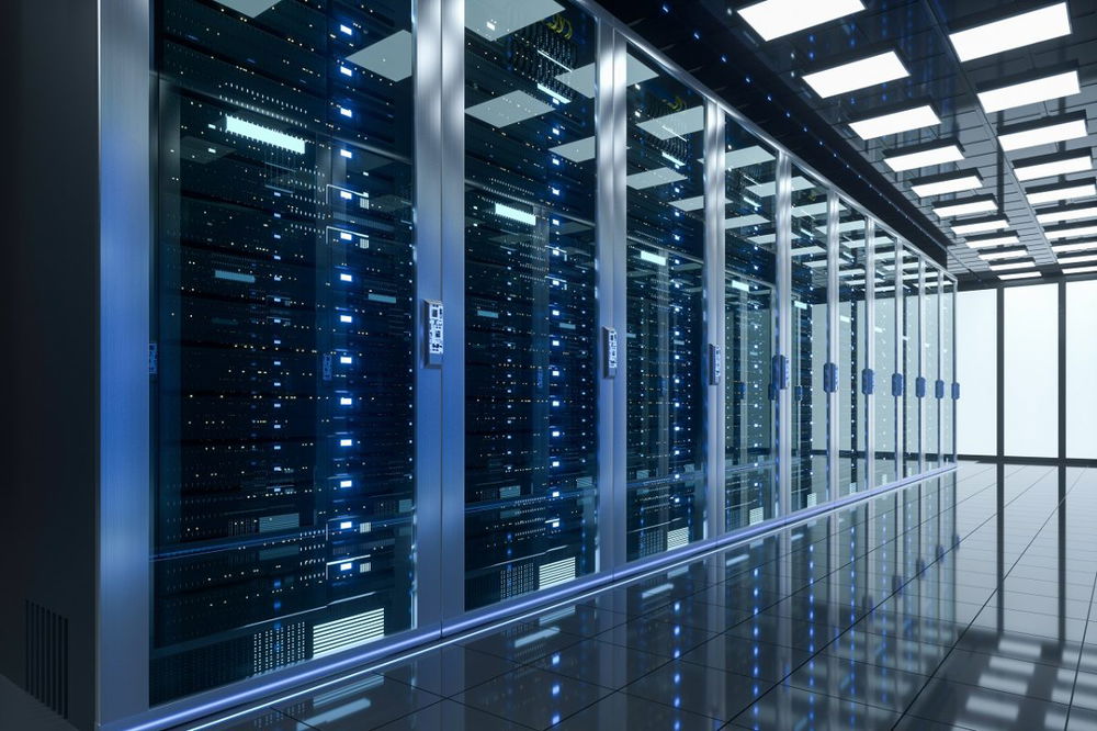 a room with Data Servers in a data centre